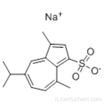 Acido 1-Azulenesolfonico, 3,8-dimetil-5- (1-metiletile) -, sale di sodio (1: 1) CAS 6223-35-4